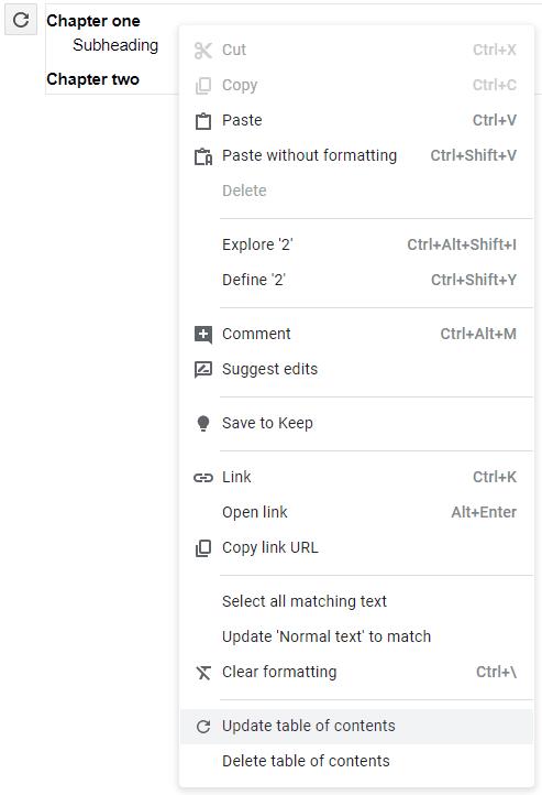 Google Docs: วิธีสร้างสารบัญ