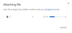 Gmail：大きなファイルを送信する方法