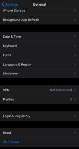 iPhone: Redefina as configurações de rede