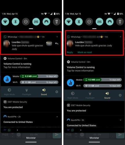 Android 10 : répondez à un ou plusieurs messages depuis la barre de notification