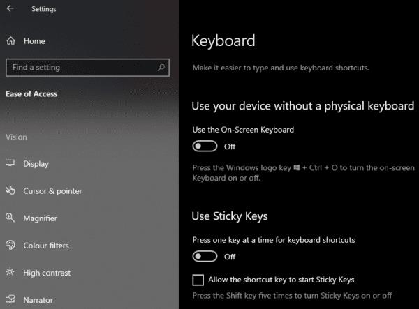 reset windows 10 password sticky keys
