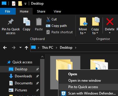 Windows 10: Jak przypiąć element do szybkiego dostępu