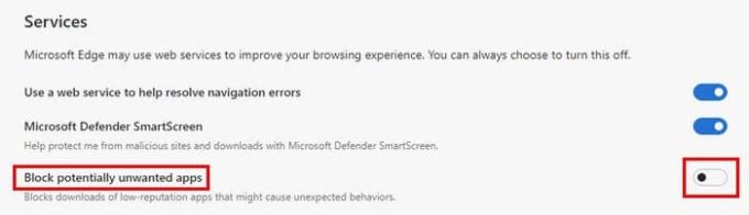 MicrosoftEdgeでCrapwareBlockerを無効/有効にする方法