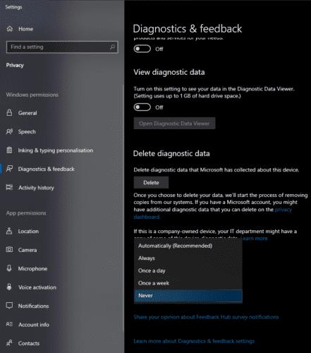 Windows 10: configureren hoe vaak u om feedback wordt gevraagd