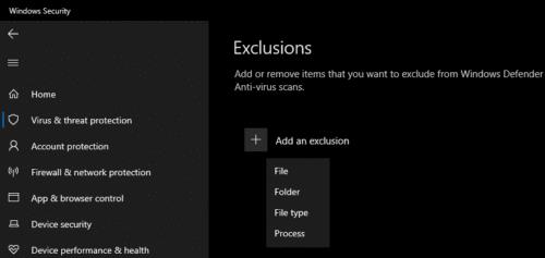 Windows 10 : Comment exclure un fichier de Windows Defender