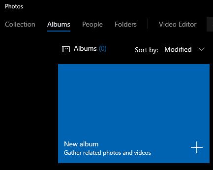 Windows 10: Thêm một Album mới trong Ứng dụng Ảnh