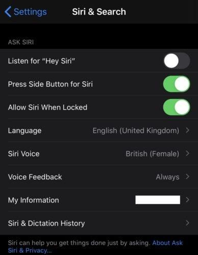iPhone: Ngăn Siri nghe