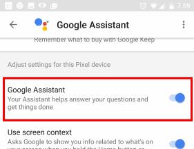 Google Pixel: เปิดหรือปิด Google Assistant