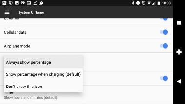 Google Pixel: ativar porcentagem da bateria na barra de notificação