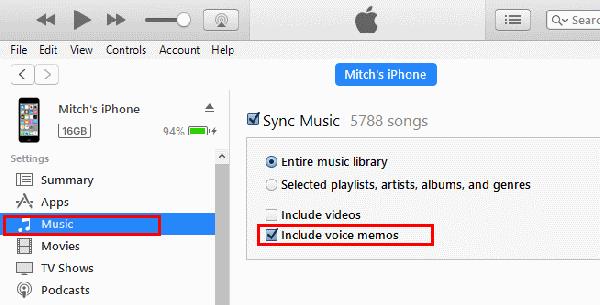 Bật đồng bộ hóa bản ghi nhớ giọng nói trên iPhone hoặc iPad
