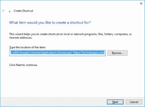 Como criar um atalho da área de trabalho do Windows para um navegador específico