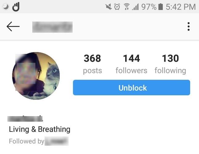 Como bloquear ou desbloquear alguém no Instagram