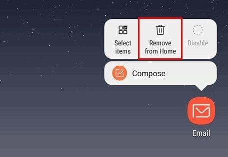 Comment supprimer l'icône de l'écran d'accueil du Galaxy S9