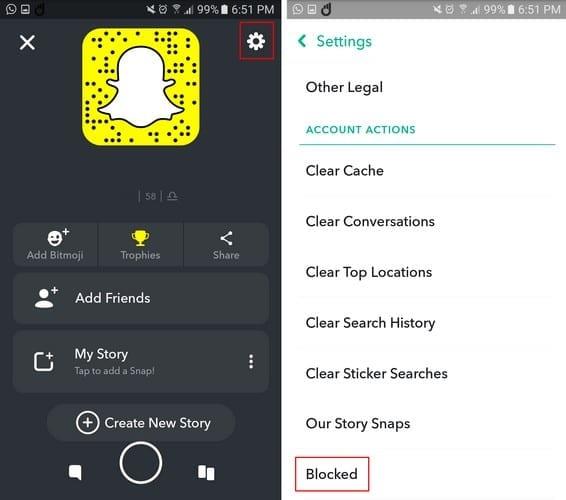 Come bloccare e sbloccare qualcuno su Snapchat