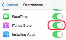 L'icona di iTunes Store non è presente su iPhone o iPad