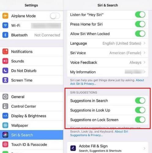 Cómo eliminar las sugerencias de la aplicación Siri en iPhone y iPad