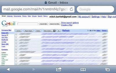 Mostra la versione completa di Gmail su iPad o iPhone