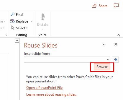 PowerPoint 2019 e 2016: come importare diapositive da un altro file di presentazione