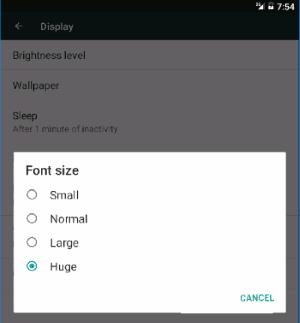 Android: Tăng kích thước văn bản trong ứng dụng