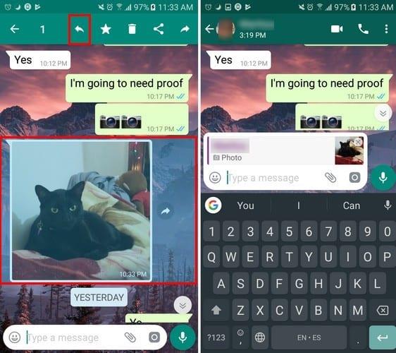 Whatsapp: come rispondere a un messaggio specifico