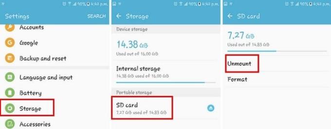 Como remover e inserir o cartão SIM / SD em um Galaxy J7