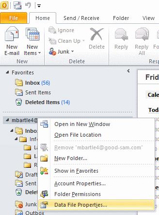 Outlook 2019/365: Fix "Uw mailbox is groter dan de limiet" Bericht