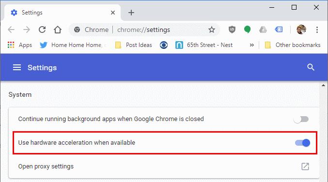 GoogleChromeでハードウェアアクセラレーションをオフまたはオンにする方法