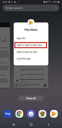 Galaxy Note 8: Ativar modo de tela dividida em várias janelas