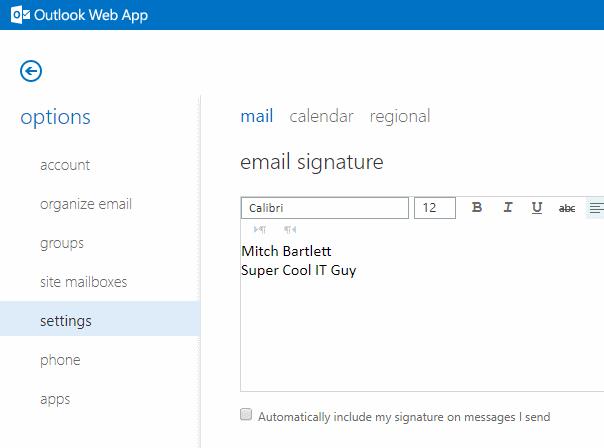 So legen Sie die E-Mail-Signatur in Outlook 2019/2016 fest