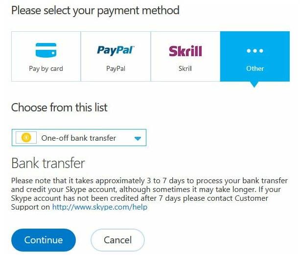 O Skype no Windows 10 em breve oferecerá suporte para envio de dinheiro online