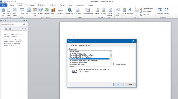 Cómo incrustar una hoja de cálculo de Excel en su documento de Word