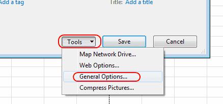 Excel: บังคับ "เปิดเป็นแบบอ่านอย่างเดียว" พรอมต์