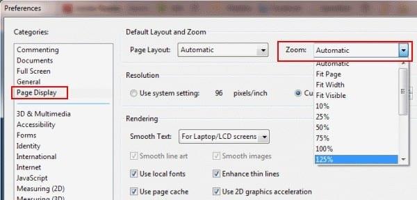 Adobe Reader: modifica impostazione zoom predefinita