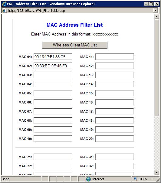 Bloqueie conexões com seu roteador Linksys por endereço MAC