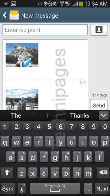 Galaxy S7：MMSテキストメッセージで写真やビデオを送信