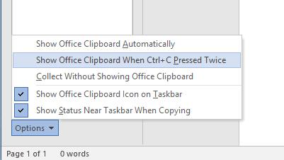 Office 2016/2013：Officeクリップボードのオン/オフを切り替える