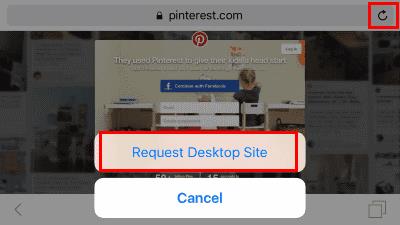 Pinterest: como visualizar o site completo no iPad, iPhone ou iPod Touch