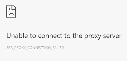 Chrome: Khắc phục tình trạng “Không thể kết nối với máy chủ proxy”
