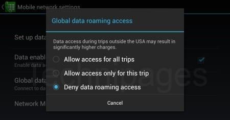Galaxy Note 8: Bật hoặc tắt chuyển vùng dữ liệu