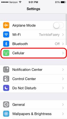 Habilitar o deshabilitar el roaming de datos en iPhone X u 8