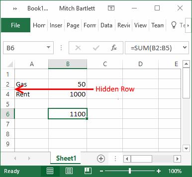 Tính toán Excel sai