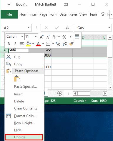 Tính toán Excel sai