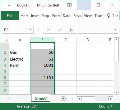 Excel 계산이 잘못되었습니다.