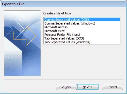Importar contatos do Outlook para o Windows Live Mail