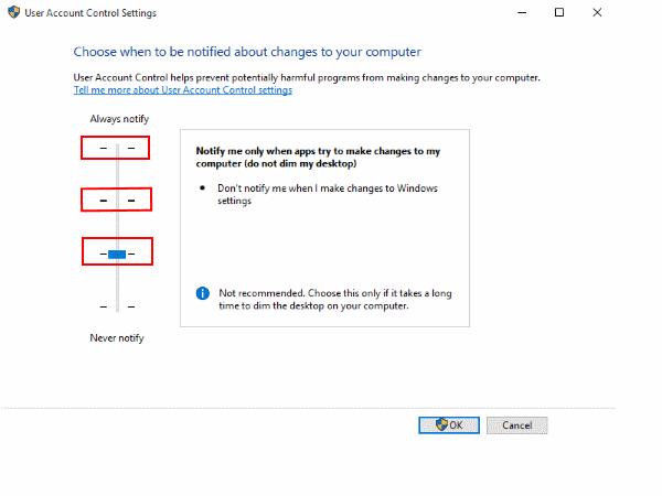 Windows 10: 이 앱을 열 수 없습니다 수정