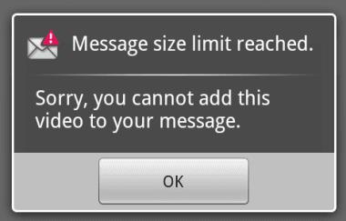 Android: zwiększ limit rozmiaru pliku MMS