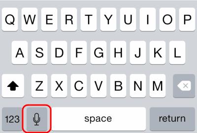 Microfoon ontbreekt op toetsenbord op iPhone of iPad