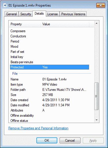 Windows 10：ビデオまたは音楽ファイルがDRMで保護されているかどうかを確認する方法