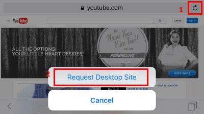 Forcer la version de bureau de YouTube dans Safari pour iPhone et iPad