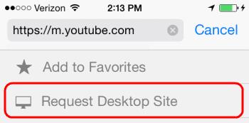 Forcer la version de bureau de YouTube dans Safari pour iPhone et iPad